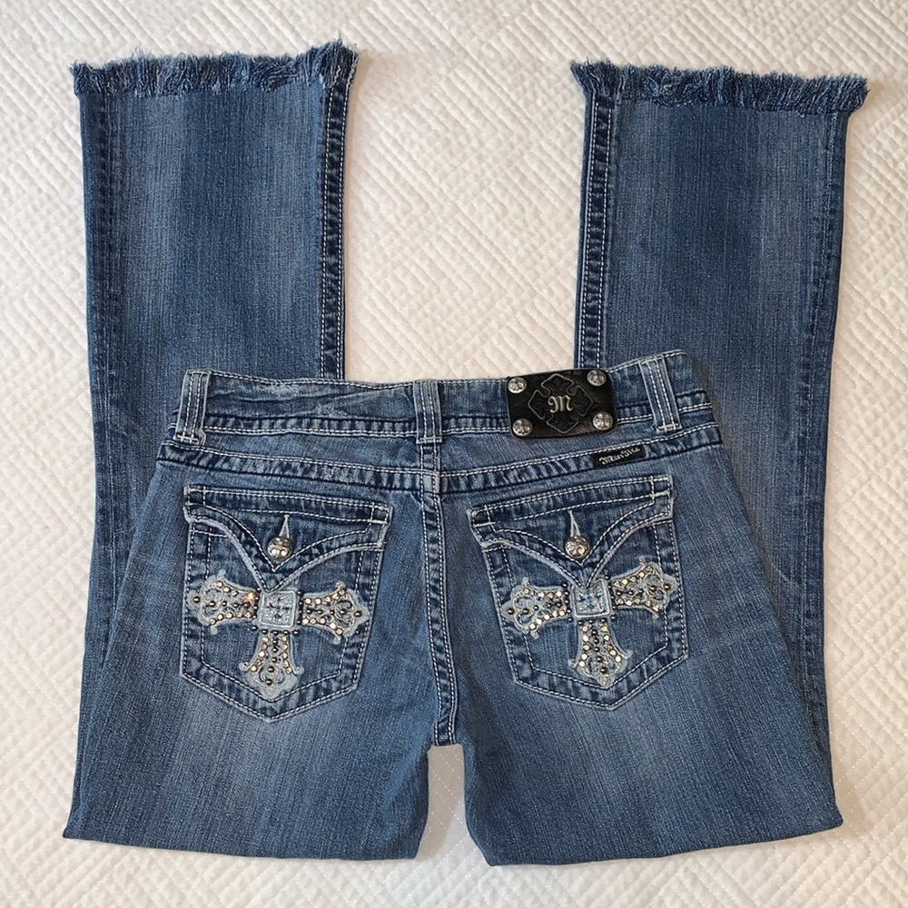 Miss Me Blue Embellished Boot Cut Jeans